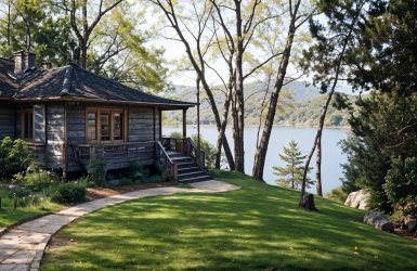 lawn-walkway-bungalow-rental