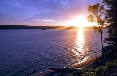 sunset-at-overlook-cottage-rental